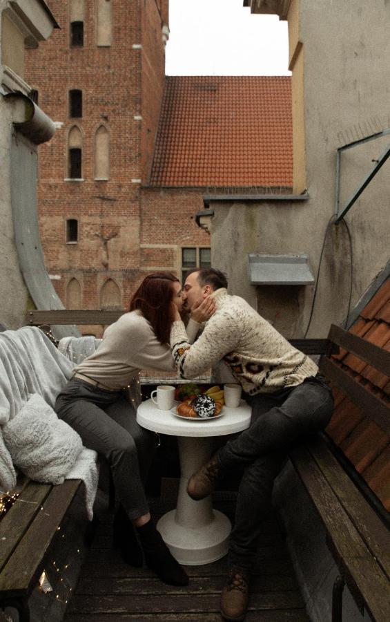 Elite Apartments Rooftop With A View Of The Old Town Danzig Exterior foto